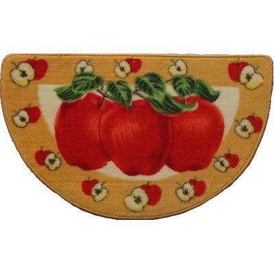 Luxury Bath Rugs, Apple Kitchen Decor, Fruit Kitchen, Slippery Floor, Apple Decorations, Apple Theme, Orange Kitchen, Apple Prints, Decorating Themes