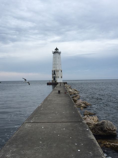 #Frankfort #Michigan #Lighthouses Frankfort Michigan, Michigan Lighthouses, Lighthouse, Michigan, Building, Travel