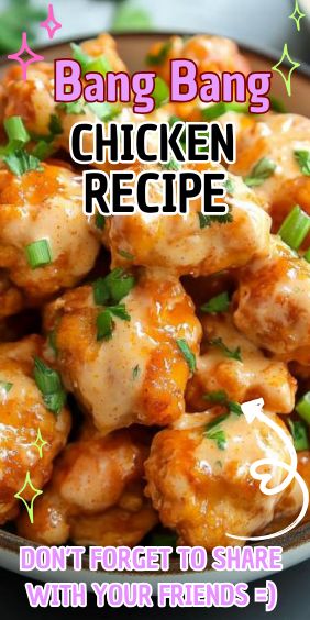 Easy Bang Bang Chicken Bang Bang Chicken Sliders, Bangbang Chicken, Cheesecake Factory Bang Bang Chicken, Bang Bang Chicken, Zesty Sauce, Comfort Casseroles, Chicken Chunks, Chicken Pieces, Food Appetizers