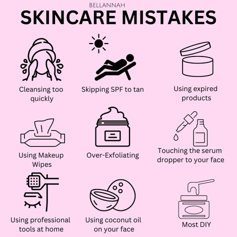 Skincare Mistakes Skincare Mistakes, Beauty Apps, Skin Care Business, Skin Care Routine Order, Skin Advice, Clear Glowing Skin, Good Skin Tips, Basic Skin Care Routine, Clear Skin Tips