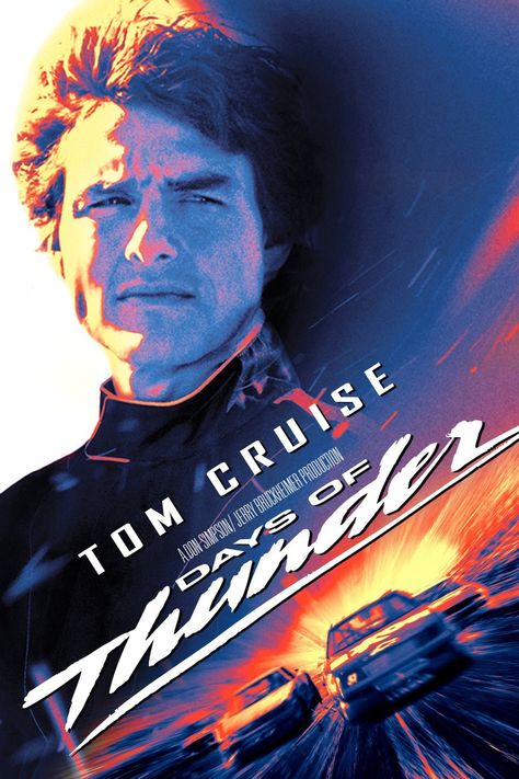 Days of Thunder (1990) Days Of Thunder Movie, Cole Trickle, Young Tom Cruise, Sophia Petrillo, Randy Quaid, Days Of Thunder, 80s Logo, Tom Cruise Movies, Tony Scott