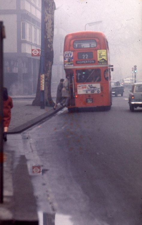 1960s Britain, 1960s London, Historical London, England Aesthetic, Foggy Weather, Swinging London, Decker Bus, Carnaby Street, London Aesthetic