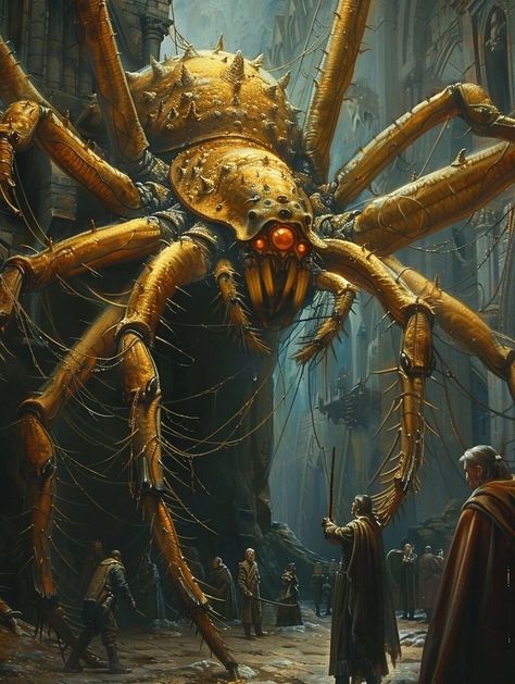 Solaris (Solaris) Spider Monster Art, Fantasy Spider, Spider Monster, Fantasy Cottage, Creature Artwork, Scary Monsters, Dnd Monsters, Cool Monsters, Grey Hound Dog