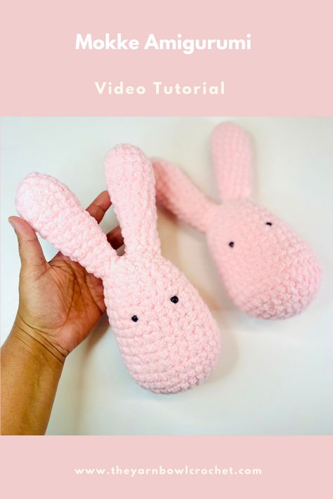 Video Tutorial Slip Stitch Crochet, Easy Amigurumi, Big Twist, Crochet Easter, Bunny Crochet, Amigurumi Bunny, Pink Bunny, Easter Crochet, Tapestry Needle