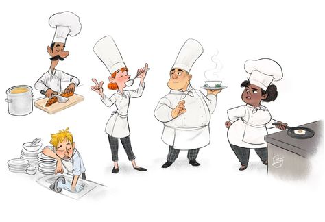 Luigi Lucarelli, Character Themes, Cartoon Chef, Caricature Drawing, Happy New Year Everyone, Chara Design, Characters Design, Character Design Animation, Children Book