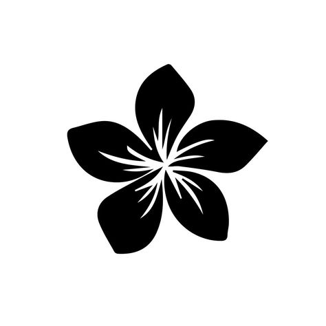 Hawaiian Flower Svg, Tropical Flower Drawing Easy, Hawaii Flower Tattoo Plumeria, Hawaiian Flower Painting Easy, Hawian Flowers Drawings, Draw Hawaiian Flowers, Hawaiian Flowers Drawing, Tropical Flowers Drawing, Hawaii Flowers Drawing