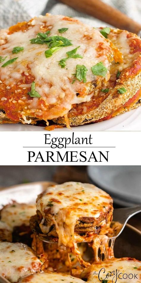 Cleanish Eating, College Lunch, Mozzarella Sauce, Eggplant Parmesan Recipe, Chinese Eggplant, Meatless Mains, Eggplant Recipes Easy, Eggplant Recipes Parmesan, Fried Eggplant