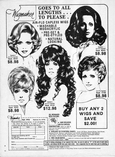 085_Photoplay Magazine (Jan. 1977) Retro Advertisements, Wwii Women, 1960s Hair, 60s Art, 80s Hair Bands, G Hair, Hair Magazine, Big Big, The Sixties