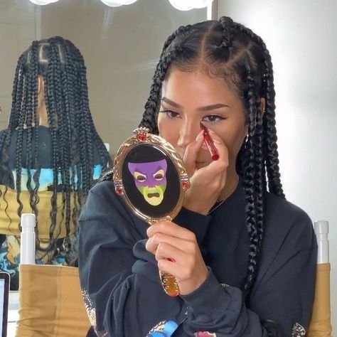 Long Braid Hairstyle, Hairstyle Braid, Jhené Aiko, Natural Braided Hairstyles, Afro Braids, Natural Hair Short Cuts, Big Box Braids Hairstyles, Braid Hairstyle, Dark Hair With Highlights