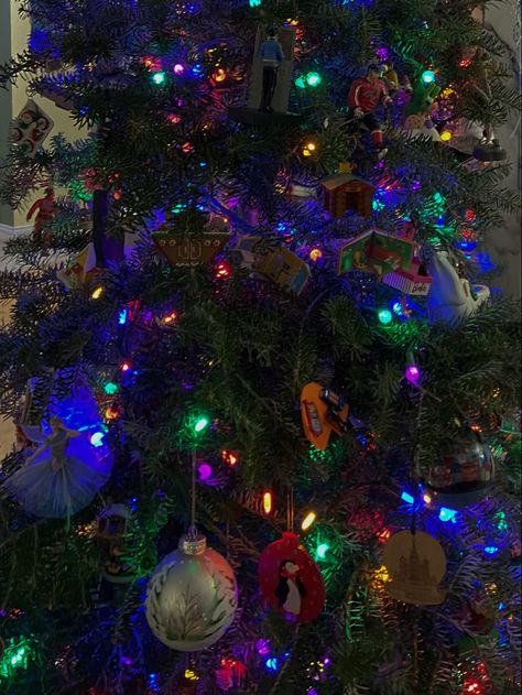 aesthetic christmas tree and ornaments with rainbow led lights Rainbow Lights Christmas Tree, Rainbow Led Lights, Christmas Lights Aesthetic, Aesthetic Christmas Tree, Rainbow Lights, Rainbow Christmas Tree, Rainbow Christmas, Rainbows Christmas, Christmas Board