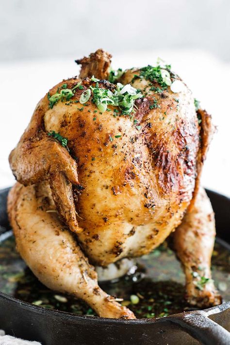 Whole Chicken Dinner, Best Rotisserie Chicken Recipe, Whole Baked Chicken, Easy Bbq Recipes, Chef Billy Parisi, Can Chicken Recipes, Billy Parisi, Beer Chicken, Can Chicken