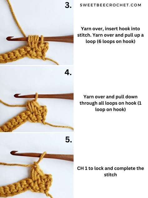 Bean Stitch Crochet Tutorial, Coffee Bean Stitch Crochet, Mini Bean Crochet Stitch, Little Bean Stitch, Bean Stitch Crochet Blanket, Bean Crochet Stitch, Mini Bean Stitch Crochet, Crochet Bean Stitch, Bean Stitch Crochet