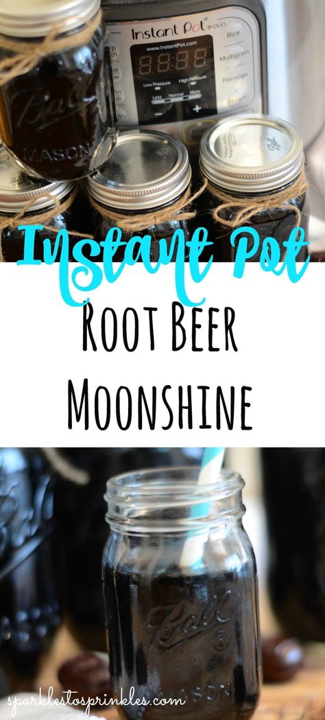 Instant Pot Root Beer Moonshine Root Beer Moonshine, Root Beer Moonshine Recipe, Homemade Moonshine, Moonshine Recipes, Summer Cookout, Summer Cookouts, Alcohol Drinks, Vegetable Drinks, Instant Pot Dinner Recipes