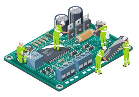 Electronic manufacturing Design Components Circuit Board Engineering coordinate symbols Concept isometric illustration isometric isolated vector Electronics Illustration, Board Illustration, Isometric Design, Isometric Illustration, Circuit Design, Circuit Board, Nature Pictures, Design Illustration, Adobe Stock