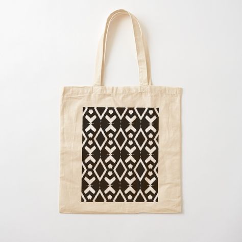 Get my art printed on awesome products. Support me at Redbubble #RBandME: https://www.redbubble.com/i/tote-bag/Black-and-White-aztec-ethnic-pattern-by-floraaplus/51180866.P1QBH?asc=u Tote Bag Batik, Totebag Batik, Black And White Aztec, Batik Design, Designer Totes, Ethnic Patterns, Tote Bag Pattern, Black Tote Bag, Cotton Totes