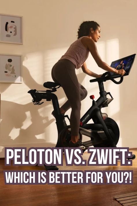 In this article, we explore two of the most popular indoor riding options, Peloton and Zwift, in order to help you choose. Zwift Cycling, Cycling App, Bike Hooks, Peloton Bike, Fitness Boutique, Spin Bikes, Spin Class, Indoor Cycling, Fitness Design