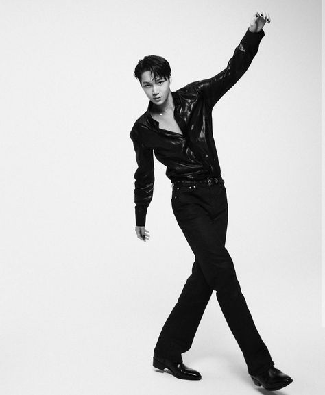 EXO KAI photo for Yves Saint Laurent Men Fashion Photoshoot, Marie Claire Korea, Male Models Poses, Ysl Beauty, Mens Fashion Photography, Anime Akatsuki, Exo Members, March 2023, Kim Jongin