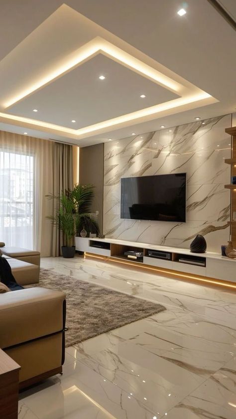 Sala Design Living Rooms, Interior Designs For Living Room, Up Ceiling Design, Interior Design Ceiling Ideas, Interior Ceiling Design Living Room, Home Ceiling Design Living Rooms, Guest Living Room Ideas, Living Ceiling Design, Tv Lounge Ceiling Design