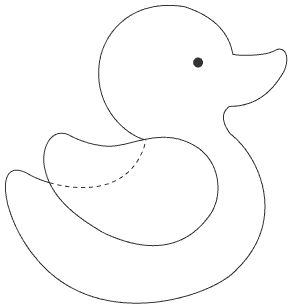 Duck Patterns Free, Rubber Duck Quilt Pattern, Felt Duck Pattern Templates, Simple Applique Patterns, Duck Applique Pattern Free, Free Applique Patterns Templates Animals, Animal Templates Printable Free Pattern, Felt Duck Pattern, Animal Applique Templates