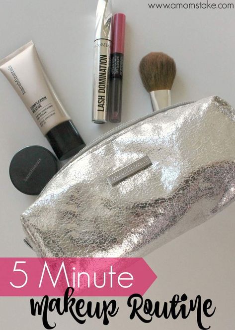 Five Minute Makeup, 5 Minute Makeup Routine, Minimalist Beauty Routine, 5 Minute Makeup, Morning Beauty Routine, Diy Beauty Recipes, Beauty Tips For Skin, Diy Beauty Hacks, Natural Beauty Tips