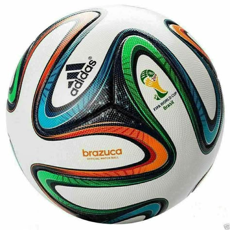 ADIDAS+BRAZUCA+SOCCER+BALL+FIFA+WORLD+CUP+2014+THERMAL+BOUNDED+SEAMLESS+TRAINING+FOOTBALL+SIZE+5 Worldcup Football, Football Displays, Fifa 2014 World Cup, Football Ball, Soccer Gifts, Soccer Match, Soccer Quotes, Adidas Soccer, World Cup Final