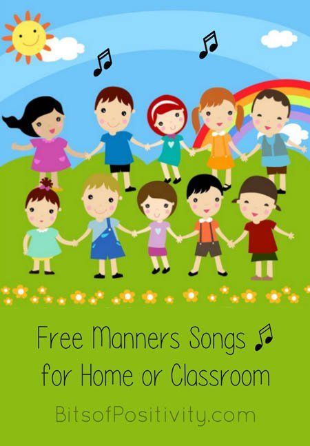 Manners Preschool, Manners Activities, Manners For Kids, Teaching Manners, Free Preschool Printables, Teaching Toddlers, Preschool Songs, Tot School, Free Preschool