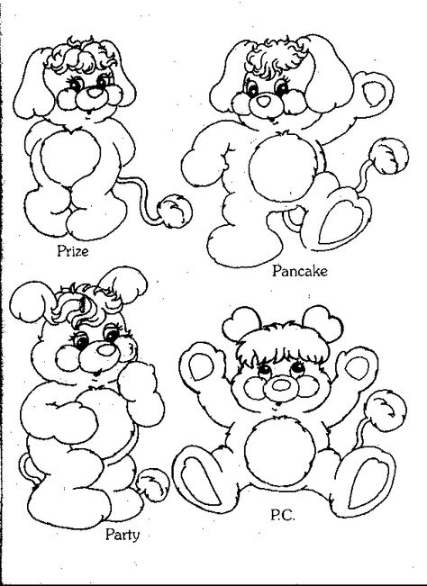 Popples 80s Coloring Pages, 80s Coloring, Printable Colouring Pages, Printable Colouring, Cartoon Coloring, Coloring Pages For Girls, Vintage Tree, Disney Scrapbook, Cartoon Tv