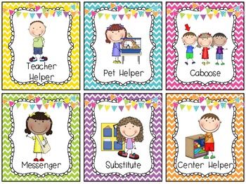 {Freebie} Class Jobs Classroom Job Chart Free, School Job Chart, Classroom Floor Plan, Preschool Jobs, September Preschool, Brownie Badges, Classroom Arrangement, Classroom Helpers, Sunday School Classroom