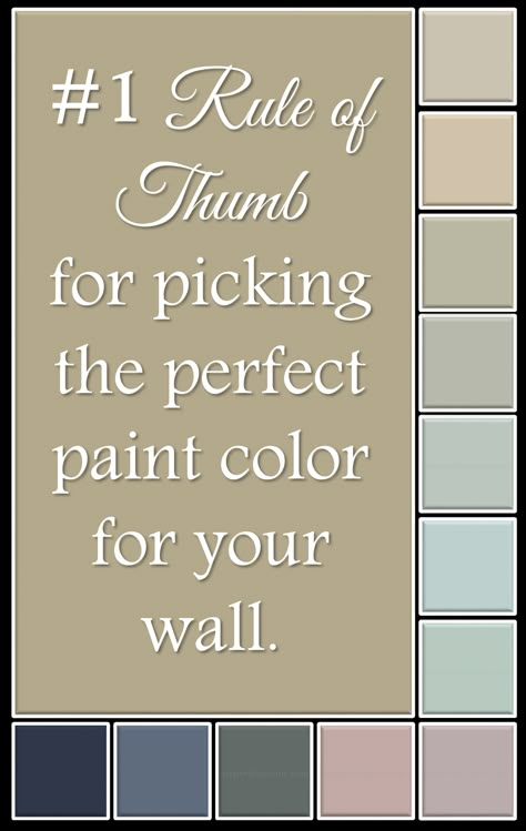 How to get the right paint color Interior Paint Colors Schemes, Casa Clean, Perfect Paint Color, Paint Color Schemes, Rule Of Thumb, Room Paint Colors, Bedroom Paint Colors, Interior Paint Colors, Paint Colors For Home