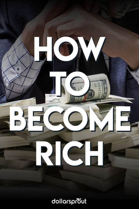 Becoming wealthy doesn't just happen overnight. It often takes a lifetime of disciplined, smart decisions. If you want to get rich, even if you come from nothing, you're going to have to take concrete steps to realize your goal. Here is a successful, 13 step process you can follow to build real wealth without participating in get rich quick schemes, and even if you have no money to start. Become Rich, Money Makeover, Personal Finance Books, Get Rich Quick, Budget Planer, Get Rich, How To Become Rich, Financial Tips, Money Mindset