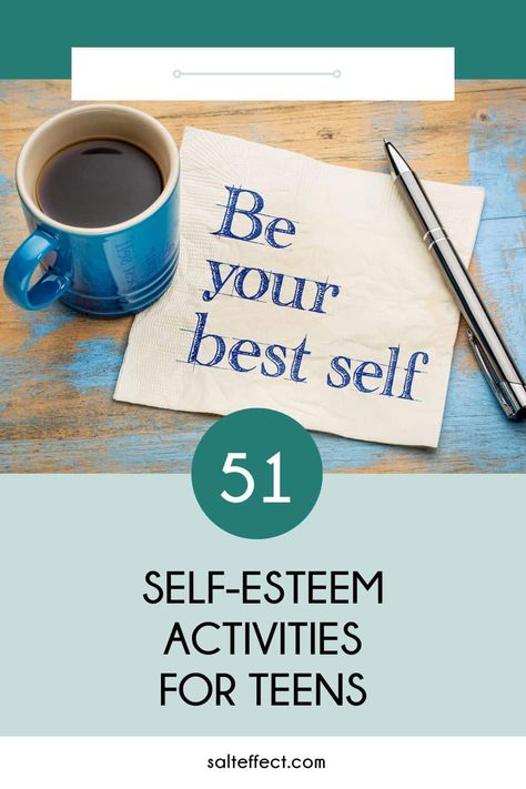 We relied on the latest research and our decades of teaching experience to gather these self-esteem activities for teenagers. Discover effective activities in these categories: affirm strengths, be active, get creative, improve emotional intelligence, volunteer and practice gratitude. These ideas will build healthy self-esteem, self-awareness, resilience and overall well-being in teens. Self Esteem Building Activities For Women, Self Love Activities For Teens, Mental Health Group Activities For Teens, Self Esteem Group Activities, Self Esteem Activities For Teenagers, Self Esteem Crafts, Group Art Therapy Activities Self Esteem, Self Esteem Building Activities, Counselling Activities