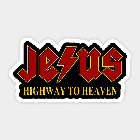 Bible Journal Stickers, Jesus Stickers, Highway To Heaven, Jesus Christ Illustration, Stickers Christian, Stickers Jesus, Christian Decals, Christian Graphic Design, Christian Graphics