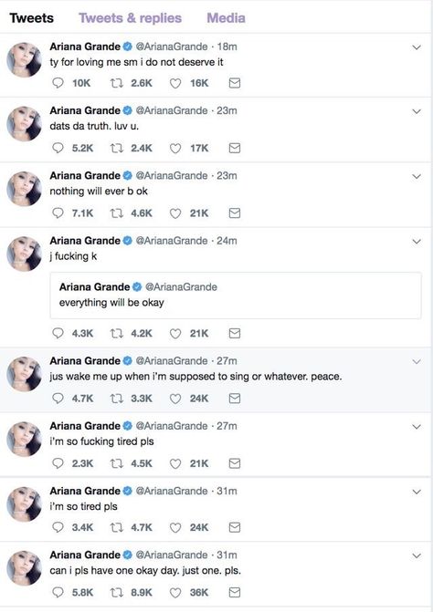 𝐫𝐨𝐳𝐢 on Twitter: "… " Ariana Grande Tweets Twitter, Ariana Grande Twitter Quotes, Ariana Fragrance, Ariana Grande Tweets, Ariana Tweets, Ariana Grande Quotes, Live Meme, Ariana Instagram, Thursday Evening