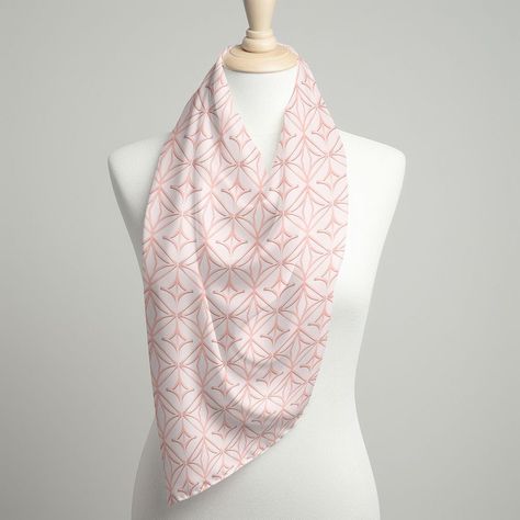 Pink patterned silky scarf | free image by rawpixel.com / George Mockup Background Templates, Silk Scarf Mockup, Scarf Mockup, Clothes Mockup, Silk Clothes, Basic Wear, Awesome Designs, Aesthetic Things, Clothing Mockup