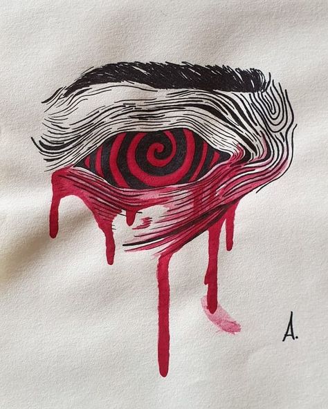 blood hypnosis art eyes draw Eyes All Over Body Art, Hypnotized Eyes Drawing, Hypnotic Eyes Drawing, Heart With Eyes Drawing, Eyes Drawing Tattoo, Red High Eyes Drawing, Eyes Scary Art, Blind Eyes Drawing, Hypnosis Eyes