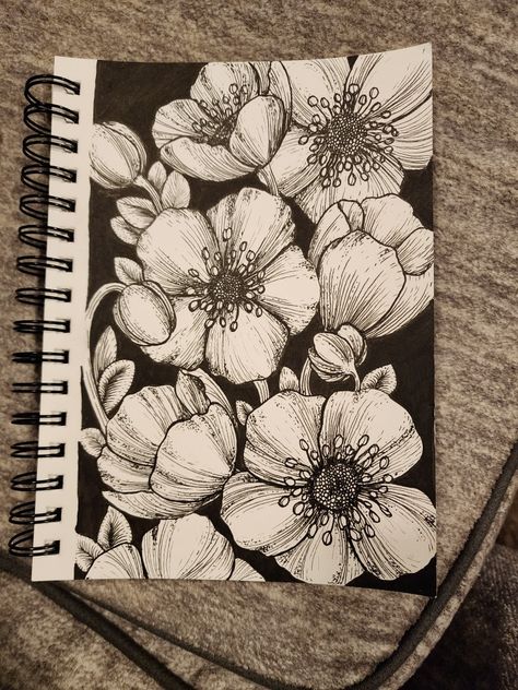 Fine line, flowers, ink drawing, Faber Castell Fineline Flowers, Flower Sketch, Artist Pens, Flower Sketches, Faber Castell, A Drawing, Doodles, Sketch, Drawings