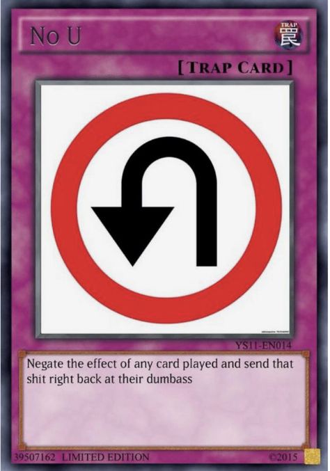 Yugioh Trap Cards, Planet Minecraft, Trap Card, Mood Card, Funny Instagram Memes, No U, Uno Cards, Funny Yugioh Cards, Sticker Graphic