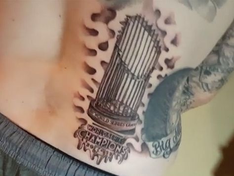 Paul Wall Gets Huge Astros World Series Tattoo After Making Grillz for the Team Astros Tattoo, Casino Tattoo, Paul Wall, Astros World Series, Casino Night Food, Custom Grillz, Homemade Beef Stew, Party Food Themes, Veggie Dogs