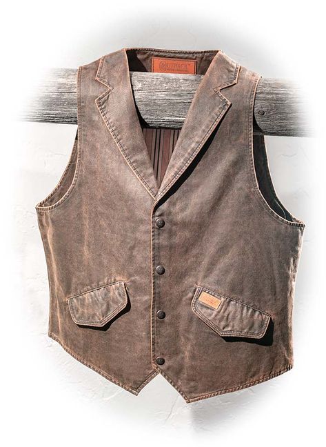 Concealed Carry Canvas Trail Vest | Russell's For Men Vest Styles For Men, Oklahoma Musical, Western Vests, Concealed Carry Vest, Thomasville Ga, Mens Vest Fashion, Western Vest, Texas Man, Americana Vintage