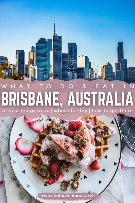 31 things to do in Brisbane (including plenty of food!) | That Adventurer Brisbane Restaurants, Australia Itinerary, Travel To Australia, Fraser Island, Australia Travel Guide, Oceania Travel, Visit Australia, Island Tour, New Zealand Travel