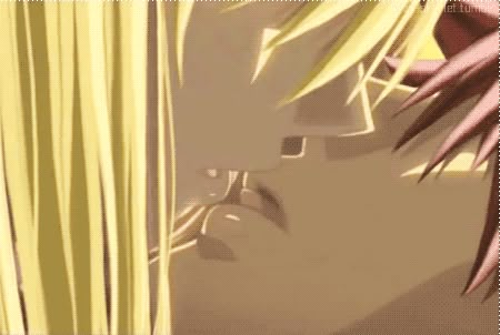 Fairy Tail Nalu Kiss, Natsu X Lucy Kiss, Lucy X Natsu, Natsu And Lucy Kiss, Lucy And Natsu, Lucy Natsu, Natsu E Lucy, Anime Kiss Gif, Fairy Tail Photos