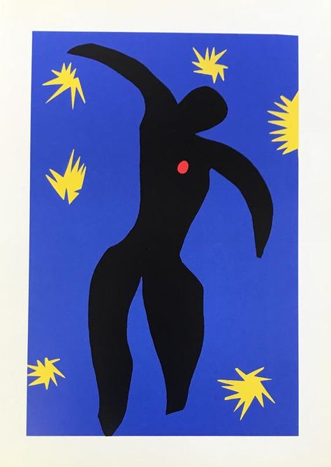 Henri Matisse Icarus 1984 Artist: Henri Matisse, Title: Icarus 1984 Medium: poster Paper Size: 14 x 10 inch Condition: Fine COA is included Biography: Henri Matisse (1869-1954) French artist, painter, lithographer, sculpture & book designer, he is the artist of colors & the most influential André Derain, Matisse Paintings, 타이포그래피 포스터 디자인, Matisse Art, Gustav Klimt, Henri Matisse, Pablo Picasso, French Artists, Abstract Artists