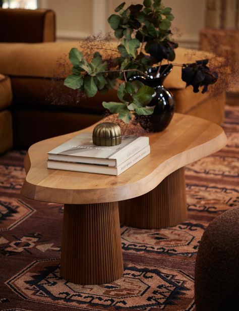 Cleeves Oak Coffee Table Layering Coffee Tables, Green Round Coffee Table, Pill Shaped Coffee Table, Japandi Coffee Tables, Coffee Table Light Wood, Oblong Coffee Table, Curvy Coffee Table, Kidney Shaped Coffee Table, Two Tone Coffee Table