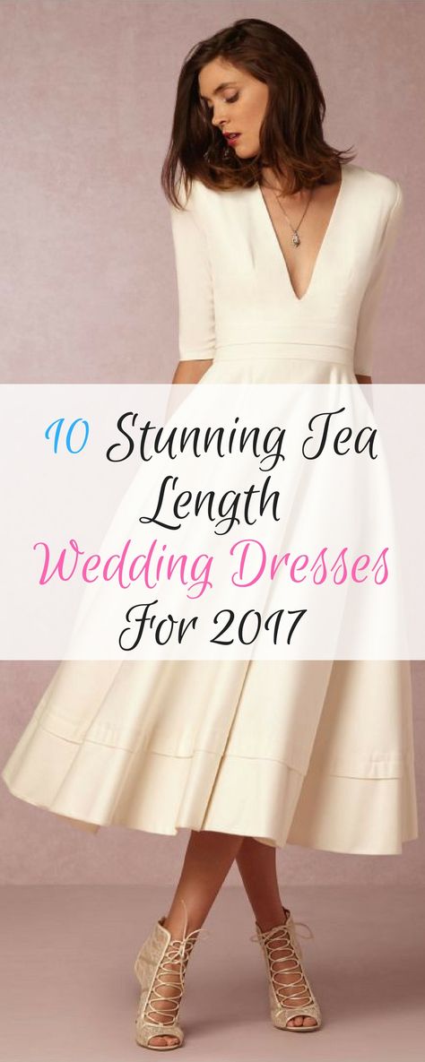 Tea Length Evening Dresses, Brown Tea Length Dress, Tea Length Wedding Dress Petite, Wedding Dresses For Second Time Brides Over 50, Shoes For Tea Length Dress, Simple Wedding Dress Tea Length, Ankle Length Wedding Dress With Sleeves, Mid Length Wedding Dress Vintage, Tea Length Bridal Dresses