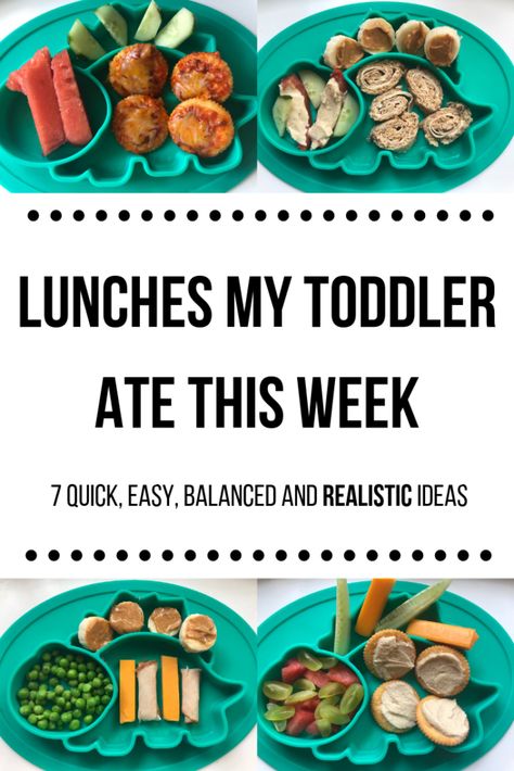 Easy toddler lunch ideas. Do you have trouble coming up with ideas to feed your toddler? Here is what I fed my 15 month old this week. Seven simple, realistic, easy, quick and healthy lunch ideas that your toddler will love! #toddlerlunch #blwlunch #toddlerlunchideas #easytoddlerlunch #realistictoddlerlunch Easy Toddler Lunch Ideas, Toddler Lunch Ideas, Easy Toddler Lunches, Toddler Lunch Recipes, Quick Easy Lunch, Baby Lunch, Toddler Lunch, Easy Toddler Meals, Quick Healthy Lunch