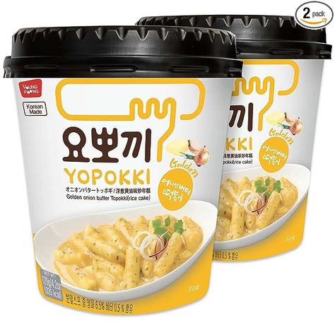 Instant Tteokbokki, Food Tteokbokki, Onion Butter, Microwave Cover, Korean Rice Cake, Gochujang Sauce, Spicy Rice, Natural Cheese, Korean Snacks