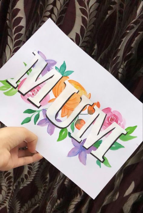 inspired from youtube #mum #love #mothersday #mom #mumma #flowers #watercolors #typography #doodle Typography Doodle, Doodle Quotes, Watercolor Flower Art, Watercolor Flower, Watercolor Flowers, Mother’s Day, Flower Art, Painting Ideas, Mothers Day