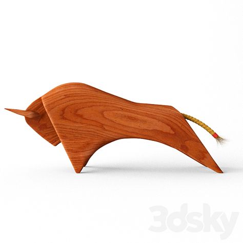 wooden bull sculpture - Sculpture - 3D model Bull Sculpture, Bull Art, Wood Carving Designs, Wooden Statues, Art Carved, Carving Designs, Wood Carving Art, Diy Wood Projects Furniture, Wooden Animals