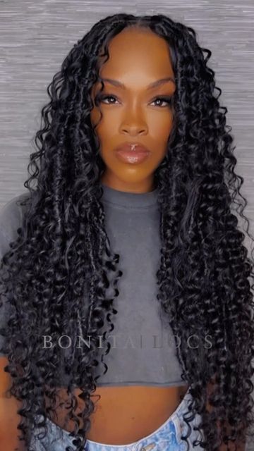 ʙᴏɴɪᴛᴀʀᴇʙᴇʟ shared a post on Instagram: "Waterfall Locs with extra human hair (4 bundles used) ✨ @bonitalocs Waterfall Locs gives the illusion of a weave without having one 🤭 all time fav! Now booking for October ! Dm only! Client @thewildrichkids #bonitalocs #bonitarebel #waterfalllocs #humanhairlocs #locstyles #locs4life #locstylist #iehairstylist #iehair #iesalon #fauxlocsatl #fauxlocsmiami #fauxlocsmiami #fauxlocsnbeautiful #fauxlocstexas #fauxlocshouston #fauxlocsphilly #fauxlocschica Water Wave Crochet Butterfly Locs, Locs With Bundles, Illusion Locs, Waterfall Braids Black Women, Waterfall Locs Crochet, Waterfall Locs Tutorial, Marly Hairstyles, Goddess Locks With Curls, Boho Crochet Hairstyles