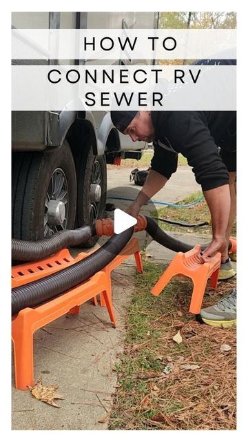 Kestra & James | Travel Family | RV Tips | Content Creators on Instagram: "Connecting your sewer isn't difficult, but you want to do it right.   💩 Use quality sewer hoses. We like @camco_outdoors Rhino Flex hoses because they are sturdy and collapse easily.  💩 A clear elbow lets you see when the flow has stopped 💩 Screwing the elbow into the pipe means no leaks 💩 Using a wye for multiple tanks means less messaging with the hoses.  💩 Storing sewer hoses in an undermount holder keeps them easily accessible. Ours is from @recprousa  P.S. James washes his hands really well after setting up, and we have sanitizer. If wearing gloves makes you feel better, then you should wear gloves. 😁  We've lived in our 5th wheel trailer full-time since 2021, traveling the US with our kids. We share lots Diy Sewer System, Camper Sewer Hose Storage, Rv Septic System, Rv Sewer Hose Support, 5th Wheel Trailers, Sewer System, Rv Tips, Rv Hacks, Travel Family